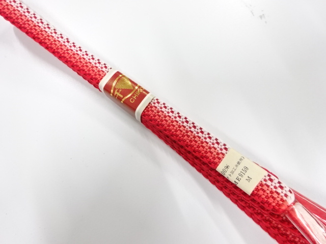 未使用品　正絹　手組帯締め